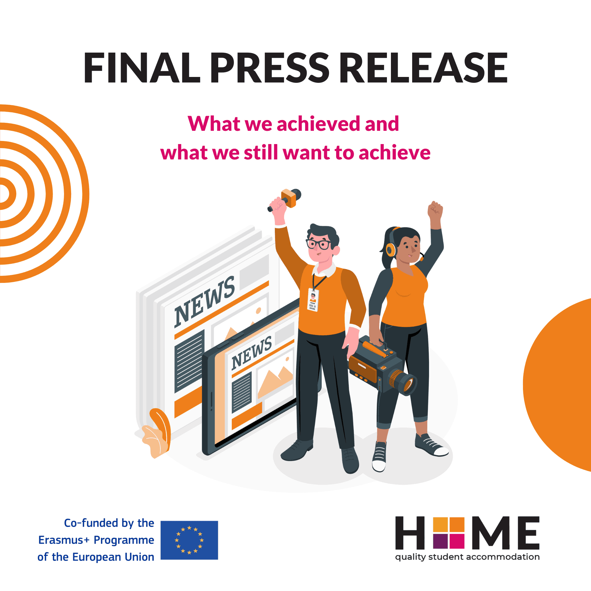 The HOME project’s final press release: what we achieved and what we still want to achieve